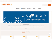 Tablet Screenshot of gardnersflooringandfurniture.com